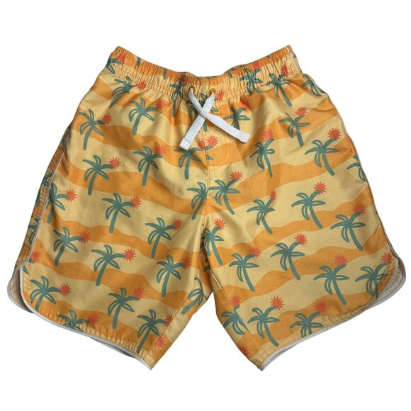 Hanna Andersson Boys Fast Drying Swim Trunks Palm Tree Size 150, US 12 - Picture 3 of 8